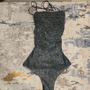 Sparkling Black/Silver Bodysuit